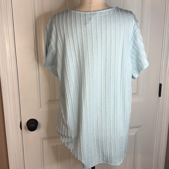 Weatherproof Vintage Women's Lightweight Tie Front V-Neck Shirt Top XXL - Picture 6 of 10